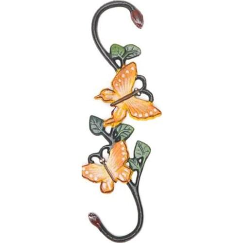Grip Hangers Flower Pot Hook Hooks S Style Artistical Durable S-Shaped Cast Iron Art Painted S Type Catcher