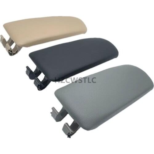 New Leather Car Armrest Latch Cover For Audi A4 B6 B7 2002-2007 Center Console Arm Rest Storage Box Lid Cover Auto Accessories
