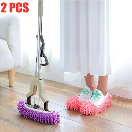 Floor Dust Microfiber Cleaning Slipper Shoes Cover Mop Window Cleaner Home Cloth Clean Cover Microfiber Mophead Overshoes