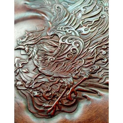 The scarlet phoenix flies towards the sun Danfeng Chaoyang pattern metal leather embossing three-dimensional mold special tools