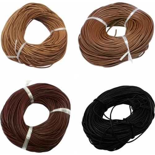 4mm 10m Long Leather Beading Cord for Jewelry Making DIY Findings Accessories ,Cowhide Leather Necklace Making Material F70