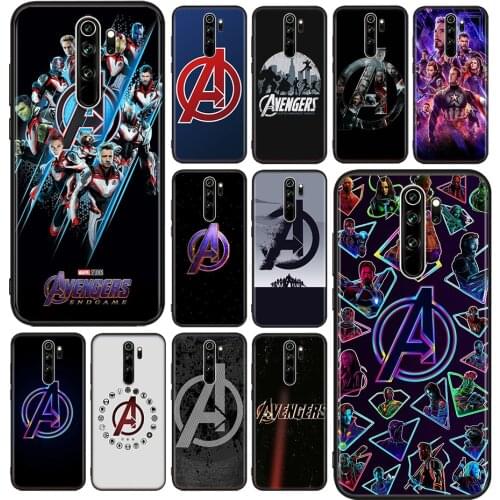 Marvel Avengers Logo For Xiaomi Redmi Note 10S 10 9 9S 9T 8T 8 7 6 5 Pro Max 5A 4X 4 5G Soft Silicone Phone Case