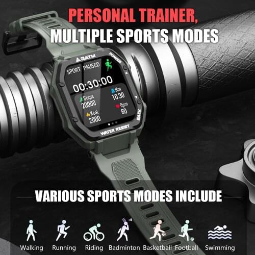 C16 3ATM 30M Waterproof Swim Diving Smart Watch Outdoor Fitness Sports Watch Support For Android And IOS Smart Phone