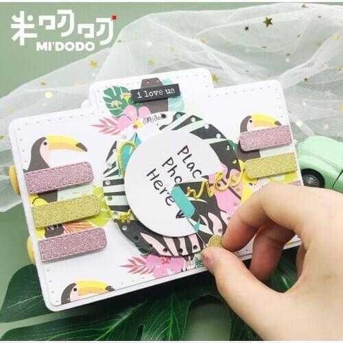 Camera Pop-up Album Cutting Dies 2020 for Scrapbooking Gift Card Making Paper Craft Photo Album Midodo New Metal Cutting Dies