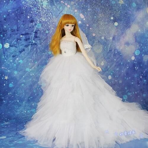 1/4 1/3 scale BJD Wedding dress set clothes accessories for BJD/SD doll EID woman,Not included doll,shoes,wig and other A0349