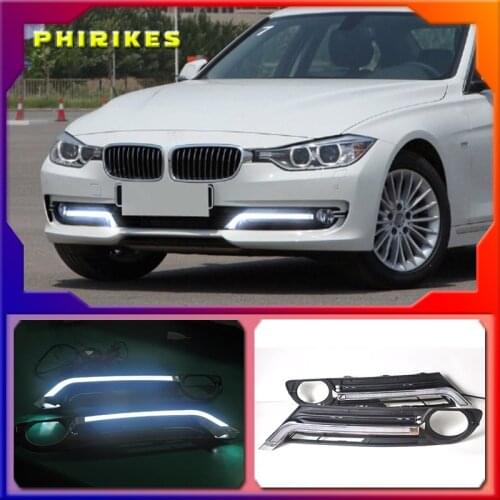 1 Set For BMW 3 series F30 F35 320 325 2013-2014 LED DRL Daytime Running Lights Fog Driving Lamps Covers