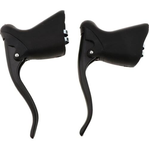 1 Pair Road Bicycle Brake Levers Lever TT Bar End Drop Brake Lever Cycle Component Part for 22.2 - 23.8 mm Dia Handlebar Bike