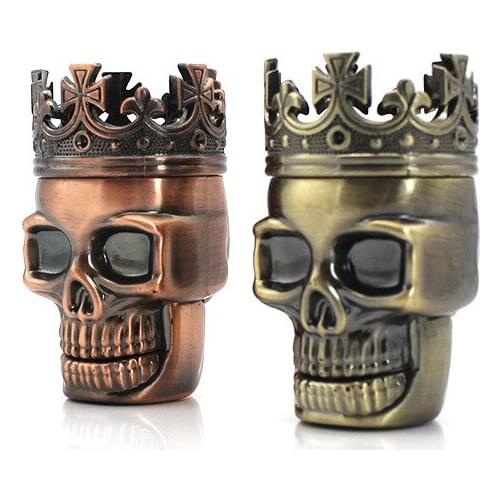 1Pcs Punk Ghost Head Skull Style Plastic Tobacco Grinder Herbal Herb Hand Muller Smoke Grinders Smoking Accessories