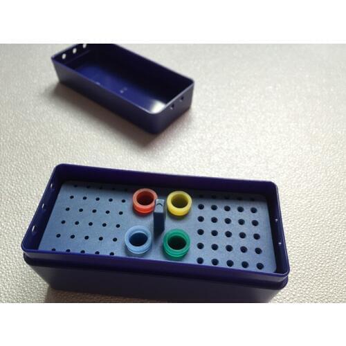 1 Pcs Blue Dental Sterilize Plastic 72C Endo Box for Diamond burs Reamer and Gutta Percha points