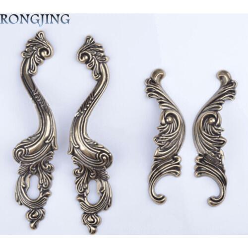 2x Phoenix Kitchen Cabinet Drawer Handles Antique Furniture Dresser Knobs Vintage Cupboard Closet Dresser Pulls