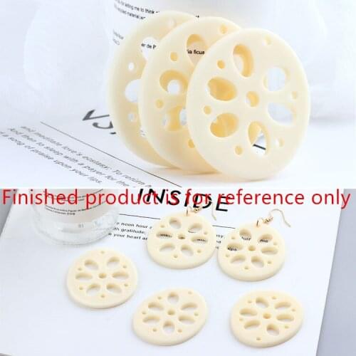 30pcs/lot Creativity vegetables style Simulation Lotus root slice shape resin beads diy jewelry earrings/garments accessory
