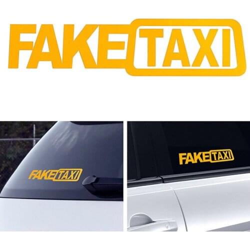 Car Sticker StylingTaxi Reflective Window Universal Funny Vinyl Decals Styling Auto Decal And Sticker Accessories 4Pcs