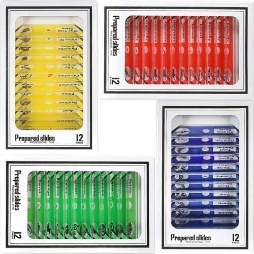 48pcs Kids Plastic Prepared Microscope Slides Of Animals Insects Plants Flowers Sample Specimens For Stereo Microscopes-ABUX