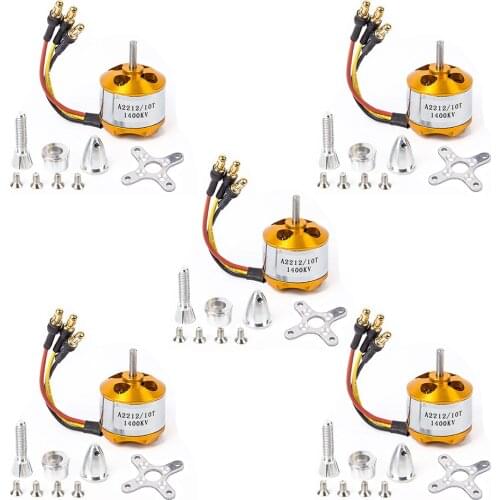 5PCS/lot XXD A2212 2212 930KV 1000KV 1400KV 2200KV 2450KV 2700KV Brushless Motor for RC Airplane Fixed-Wing Drones