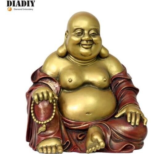 5D DIY Diamond Painting Happy Buddha Laughing Full Square&round Rhinestone Sets Diamond Embroidery Cross-Stitch home decor