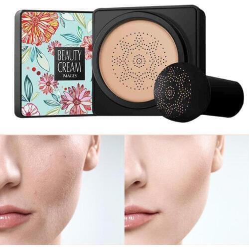BB Air Cushion Foundation Mushroom Head CC Cream Concealer Whitening Makeup Cosmetic Waterproof Brighten Face Base Tone