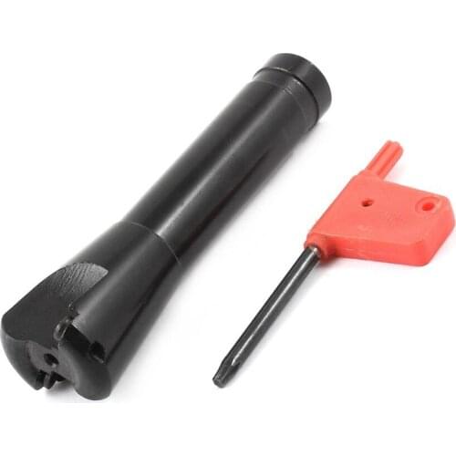 Free shipping 105mm Length 19mm Shank Insert Tipped Indexable End Mill w T15 Wrench