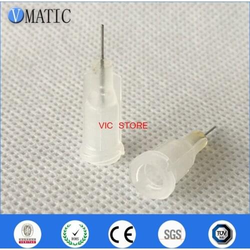 Free Shipping Non Sterilized 100Pcs 27G 1/4'' Inch Glue Dispensing Dispenser Needles