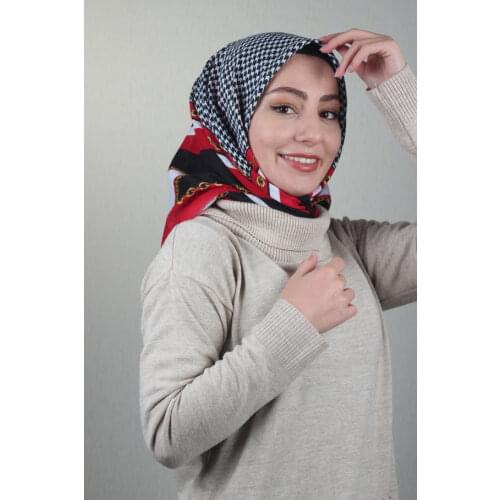 BONJELA PATTERNED COTON SCARF-DESEN-66-RENK-09