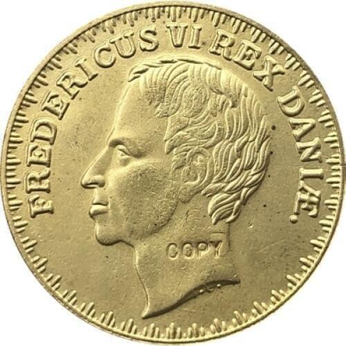 Denmark 1830 2 Frederiks COIN COPY 28mm