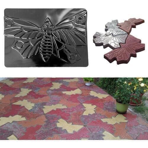 Butterfly Shaped DIY Plastic Path Maker Mold Garden Park Track Pavement Stepping Landscape Cement Brick Stone Mould Mold