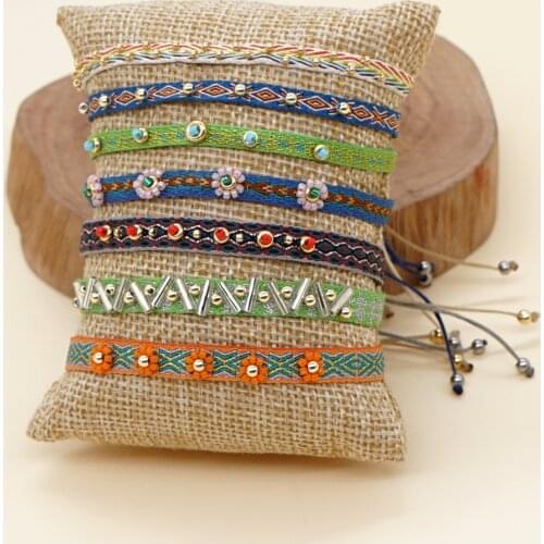 Go2boho Braided Rope Bracelet For Women Bohemian Cloth Febric Pulseras Jewellery 2021 Simple Jewelry Handmade Womens Bracelets