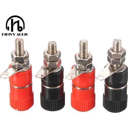 Speaker cable Banana Socket Terminals Red Black Connector Amplifier Audio amplifier Banana Plug Socket Connector DIY 4mm