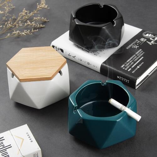 Nordic Home Ceramic Ashtrays with Lids Portable Ashtray Pocket Ash Tray Mini Ashtray Ceramic Gift For Boyfriend cenicero portati