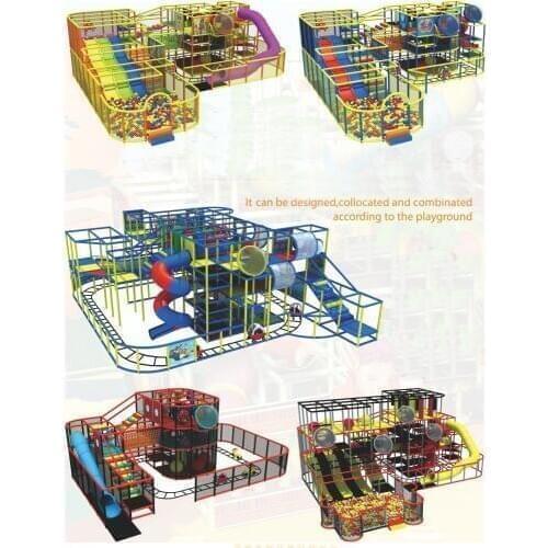 Combinate soft playground structure