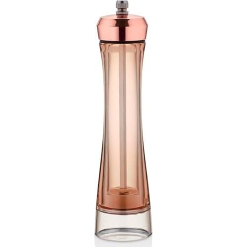 Transparent Copper Salt Pepper Mill (21cm)