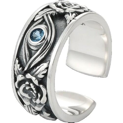 New design style mens hip hop Horus Gods eye retro personality single fashion trend ring