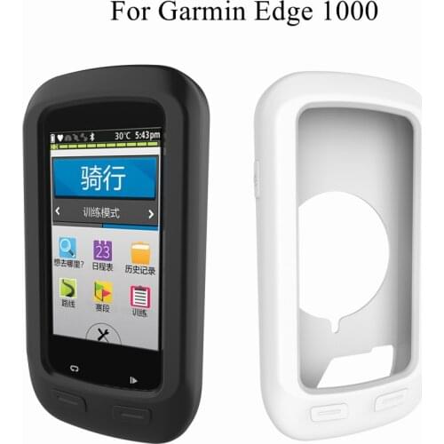 Soft Silicone Bike Computer Case For Garmin Edge1000 Waterproof Cover Solid Skin Replacement For Edge 1000 Screen Protector