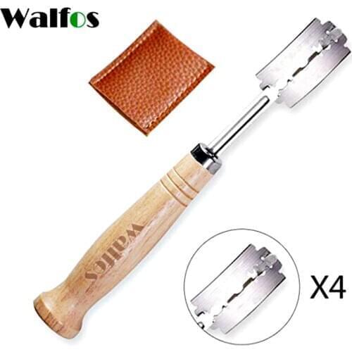 WALFOS Bread Lame New European Bread Arc Curved Bread Knife Western-Style Baguette Cutting French Toas Cutter Tools
