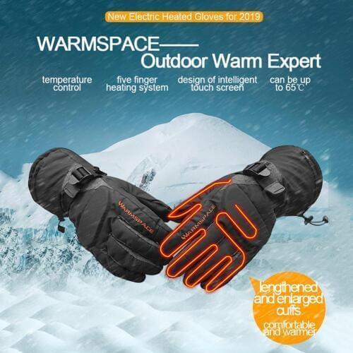 Electric Heated Gloves Battery Powered Thermal Heated Gloves Waterproof for Men Women Winter Hand Warmer Snowboard Ski Gloves