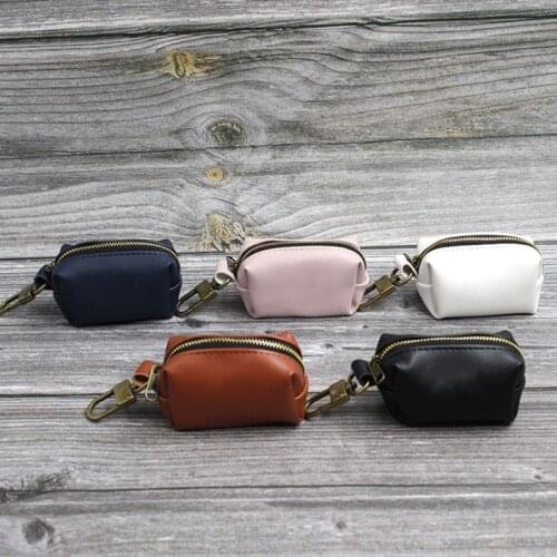 Protable Outdoor Dog Poop Bag Dispenser PU Leather Pouch Pet Puppy Cat Pick Up Poop Bag Holder Garbage Waste Bags Organizer