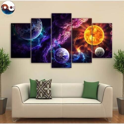 Plan of Salvation by JoJoesArt HD print 5 piece canvas art 2 wolf wolves Artsailing Wall Art Picture Home Decoration CU-3228C