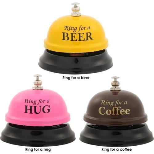 Practical Restaurant Timer Hotel Counter Desk Bell Ring Metal Reception Restaurant Kitchen Bar Service Call Wholesale 1pc