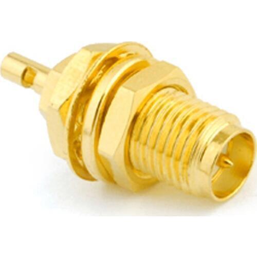 RF Connector RP SMA Female Plug Solder for 1.13 1.37 Cable RP SMA Female Jack RF Connector Adapter