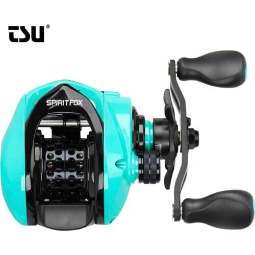 TSURINOYA Bait Finesse System Baitcasting Fishing Reel SPIRIT FOX 50 Ultralight 9.1g Spool Trout Ajing 4kg Drag Power 8+1BB Reel