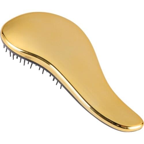 Electroplated Anti-static Brush Hairbrush Negative Ion Straight Hair Comb Detangler Brush Online