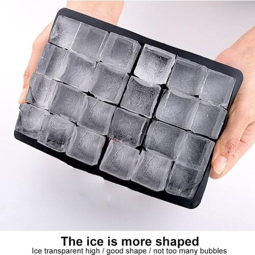 Silicone Ice Tray Mold Honeycomb Shape 15/24/26 Lattice Ice Mould With Cover DIY Ice Making Box Home Ice Lattice Kitchen Tools