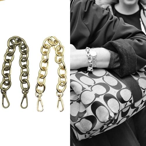 30cm Replacement Metal Chain for Handle Bag Handbag Antique Bronze Silver Golden DIY Accessories for Bag Strap Hardware