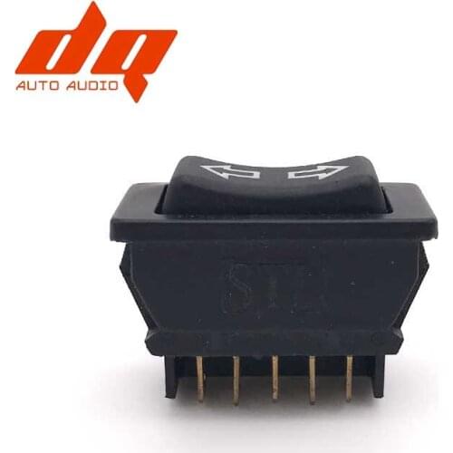 Universal Power Window Lift Switch Button DC Black 12V 20A 5 Pins For Peugeot(PG103) Car modified parts