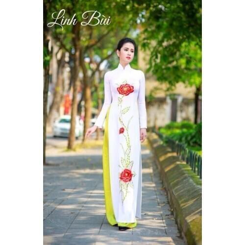Aodai vietnam clothing cheongsam aodai vietnam dress vietnamese traditionally dress cheongsam modern women aodai ao-dai white
