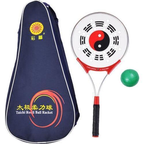 1 Set Martial Tai Chi Taiji Soft Ball Aluminum Racket Wushu Kongfu Perform Aged Fitness Chinese Style the Eight Diagrams