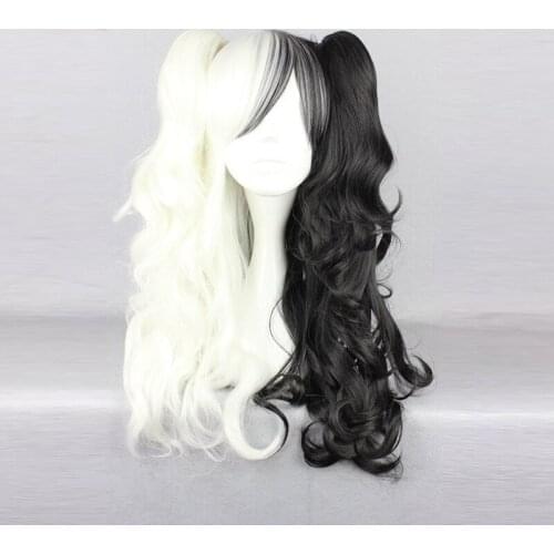1pcs Lolita Anime Danganronpa: Trigger Happy Havoc monokuma Wig Party Cosplay Costume Decor Prop Synthetic Hair for Women Girl