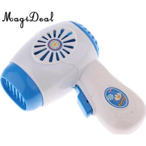 1Pc Simulation Pretend Toy Mini Home Appliances Model Toys for Kids Baby Role Play Toys Blue Hairdryer Hair Dryer