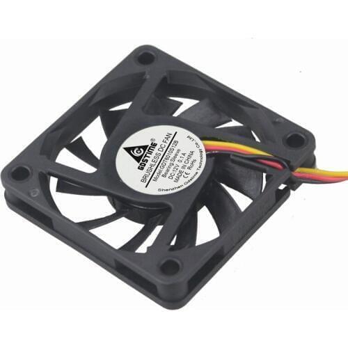 100 Pieces Gdstime 3Pin DC 12V Electron Machine Equitment Brushless Cooling Cooler Fan 60x60x10mm 60mm x 10mm 6cm