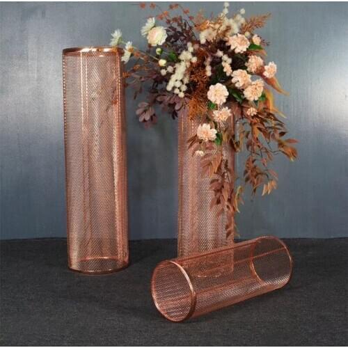 3pcs/set)hot sale event decoration colorful wedding round metal plinths flower stand pillars senyu1911