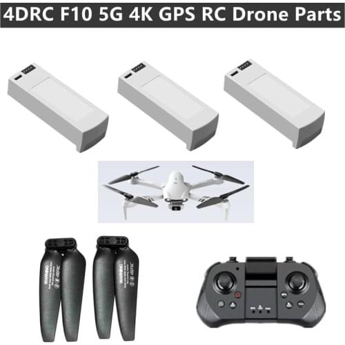 4DRC F10 5G 4K GPS RC Drone Parts 3.7V 1600MAH Battery Propeller USB F10 RC Drone Accessories F10 F-10 Battery F10 Blades